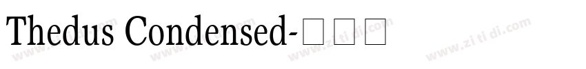 Thedus Condensed字体转换
